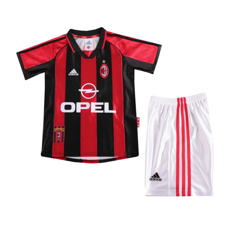 Kids Retro AC Milan Home Jersey 1998/99