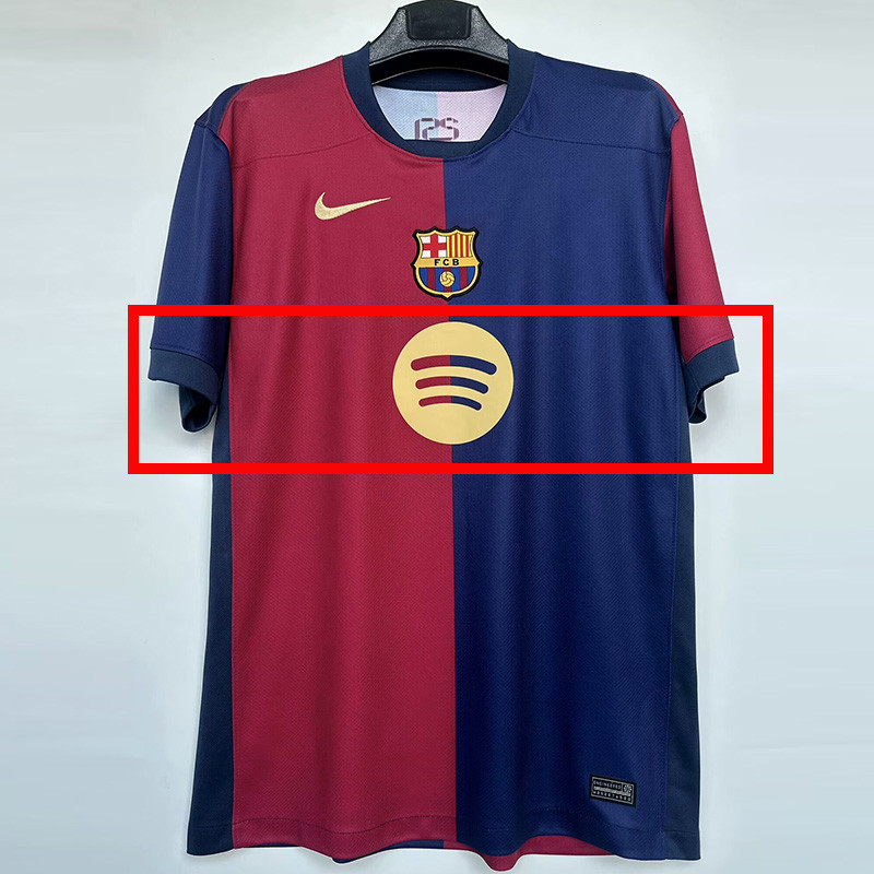 24-25 Mens Barcelona Home 1:1 Fans Soccer Jersey