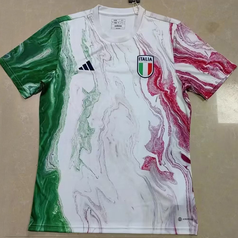 2023 Italy Green White Red Training shirts