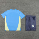 Kids Manchester City Short Training Suit Blue 2024/25