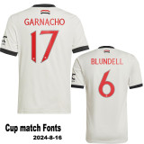 24-25 Man Utd Third Long Sleeve Player Version Soccer Jersey