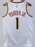 22-23 Nuggets PORTER JR. #1 White Top Quality Hot Pressing NBA Jersey