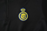 24-25 Al-Nassr Black Half Pull Tracksuit