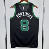 22-23 Celtics PORZINGIS #8 Black Top Quality Hot Pressing NBA Jersey (Trapeze Edition) 飞人版