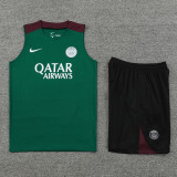 24-25 PSG Green Vest Short traning suit