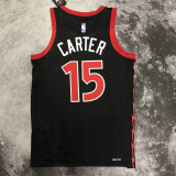 22-23 RAPTORS CARTER #15 Black red Top Quality Hot Pressing NBA Jersey (Trapeze Edition)