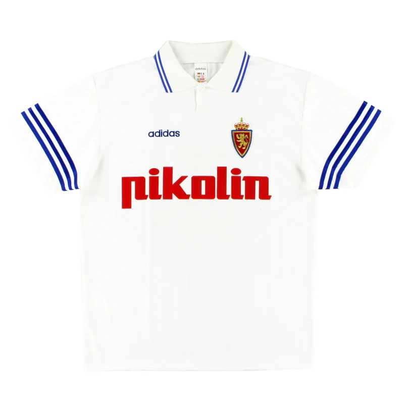Mens Real Zaragoza Retro Home Jersey 1995/96