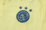 Mens Ajax Polo Shirt Yellow 2024/25