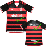 24-25 Flamengo Home Long Sleeve Soccer Jersey