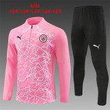 Kids Manchester City Training Suit Pink 2024/25