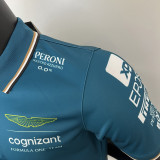 2023 F1 Aston Martin Polo Green Racing Suit