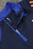 24-25 JUV Royal blue Kids Half Pull Tracksuit