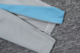 24-25  Atletico Madrid Light blue Half Pull Tracksuit