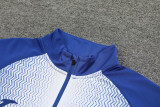 2024 JOM Fancy Blue Half Pull Tracksuit