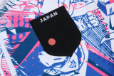 23-24 Japan White Half Pull Tracksuit