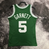 2008 CELTICS GARNETT #5 Green Retro Top Quality Hot Pressing NBA Jersey