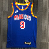 WARRIORS IGUODALA #9 Blue 75th Anniversary Retro NBA Jersey