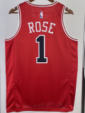 22-23 BULLS ROSE #1 Red Top Quality Hot Pressing NBA Jersey