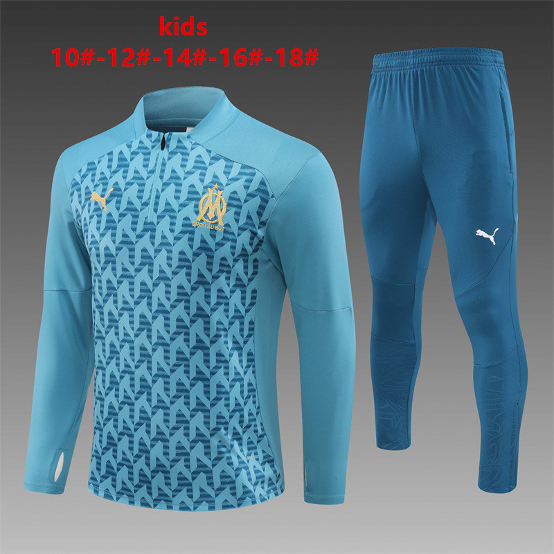 Kids Olympique Marseille Training Suit Aqua 2024/25