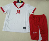 24-25 Poland Home Kids Soccer Jersey