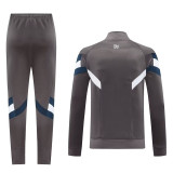 24-25 Mens Real Madrid  Grey Jacket Tracksuit #06