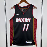 22-23 HEAT JAQUEZ JR. #11 Black Top Quality Hot Pressing NBA Jersey
