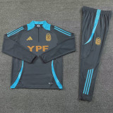 24-25 Argentina Grey Half Pull Tracksuit