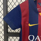 2014-2015  Barcelona Home Kids Retro Soccer Jersey