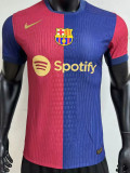 24-25Mens Barcelona  Home Player Version Soccer Jersey