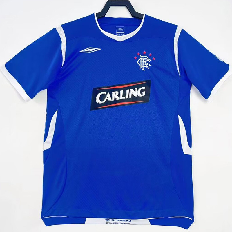 2008-2009 Rangers Home Retro Soccer Jersey