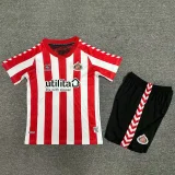 24-25 Sunderland Home Kids Soccer Jersey