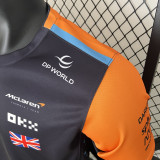 2024 Formula One McLaren #4 Black Yellow Racing Suit (圆领)