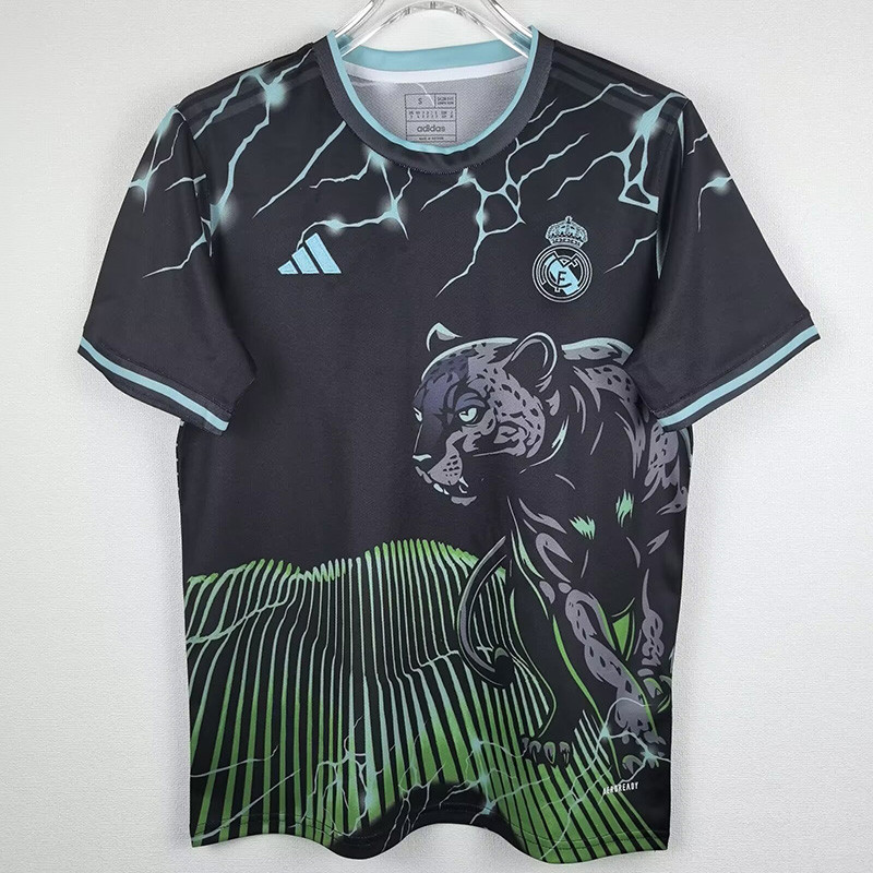 24-25  Real Madrid  Green Special Edition Fans Soccer Jersey