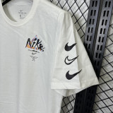 T158 NK White High Quality Casual T-Shirt