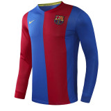 2006-2007 Mens Barcelona Home Long Sleeve Retro Soccer Jersey