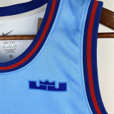 24-25 LAKERS JAMES #6 Blue Top Quality Hot Pressing NBA Jersey