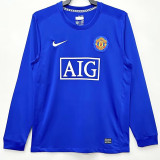 2008 Man Utd Third Long Sleeve Retro Soccer Jersey