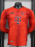 24-25 Bayern Home Long Sleeve Player Version Soccer Jersey