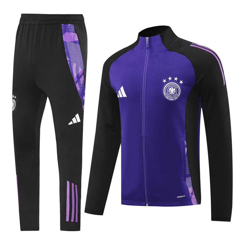 24-25 Germany Purple Black Jacket Tracksuit #02