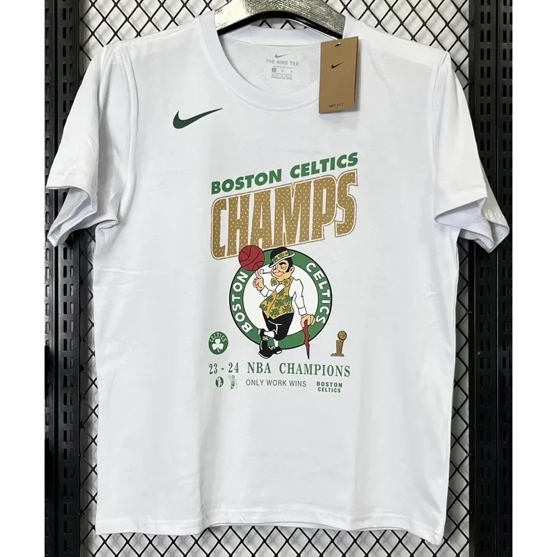 T280 Celtics White High Quality Casual T-Shirt