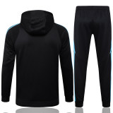 Mens Argentina Hoodie Sweatshirt + Pants Training Suit Black 2024