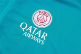 Mens PSG Jacket + Pants Training Suit Lake Blue 2024/25