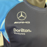 2023 F1 Formula One Mercedes Blue Racing Suit