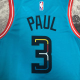 SUNS Paul #3 Blue Top Quality Hot Pressing NBA Jersey