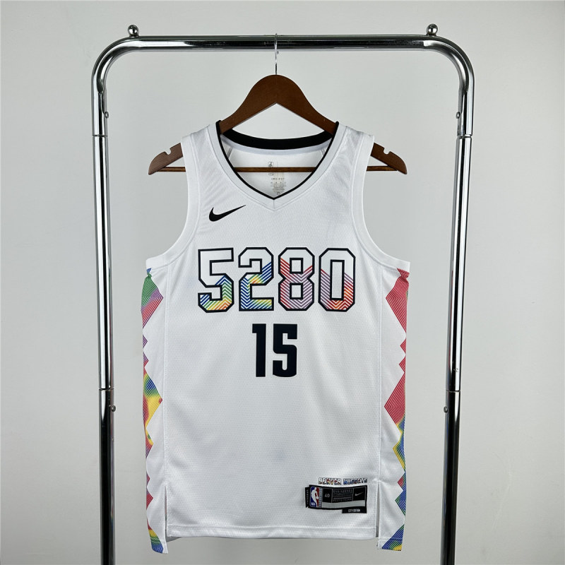 Mens Denver Nuggets Nike White 2025 Swingman Jersey - City Edition