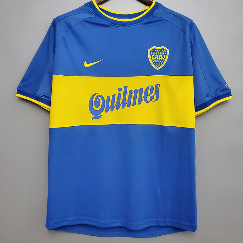 1999-2000 Boca Juniors Home Retro Soccer Jersey
