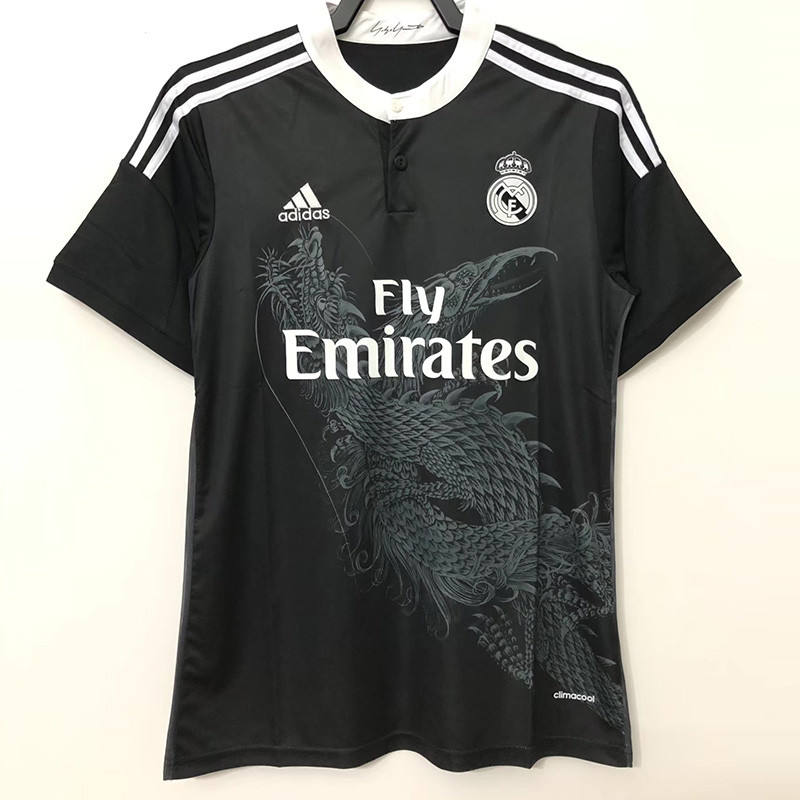 2014-2015Real Madrid  Away Black Retro Soccer Jersey