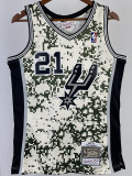 2013-14 SA Spurs DUNCAN #21 Green CamouflageTop Quality Hot Pressing NBA Jersey