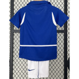 2002 Brazil Away Kids Retro Soccer Jersey
