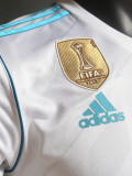 2017-2018 Real Madrid Home Player Version  Retro Soccer Jersey